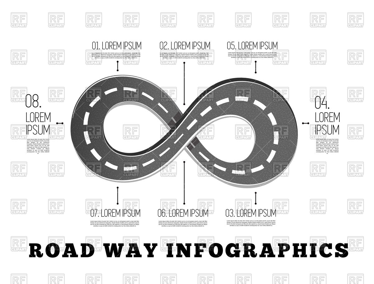 1200x913 Road Way Design Infographics Vector Image Of Infographics Data