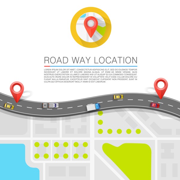 600x600 Road Way Location Coordinate Infographic Vector Download My