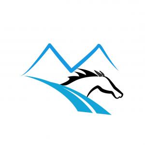 300x300 Horse In The Mountain Road Logo Vector Newwaysys