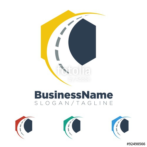 500x500 Road Street Way Vector Logo Icon Stock Image And Royalty Free