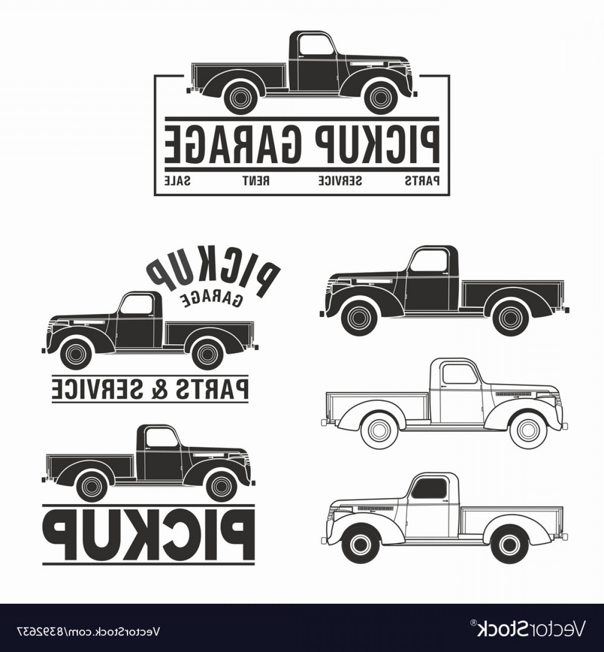 truck logo highway designs