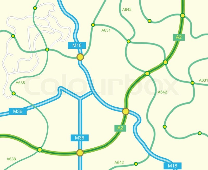 800x654 Vector Illustration Of Abstract Road Stock Vector Colourbox