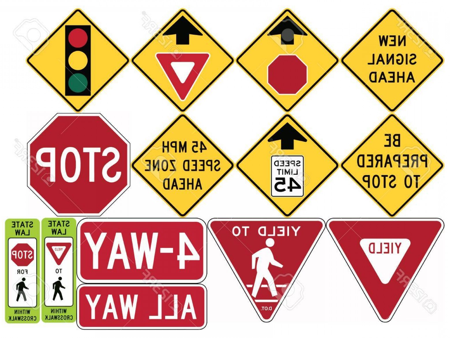 1560x1170 Yield Sign Vector Hoodamath