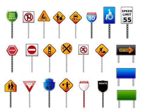 Road Signs Vector Free Download at Vectorified.com | Collection of Road ...