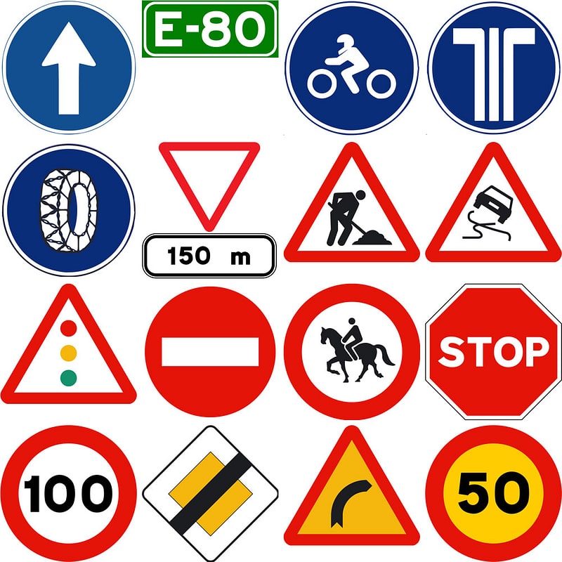 800x800 Road Signs Of Spain Free Download Creazilla