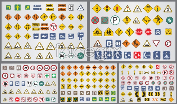 Road Signs Vector Free Download at Vectorified.com | Collection of Road ...