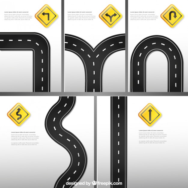 626x626 Road Signs Template Vector Free Download