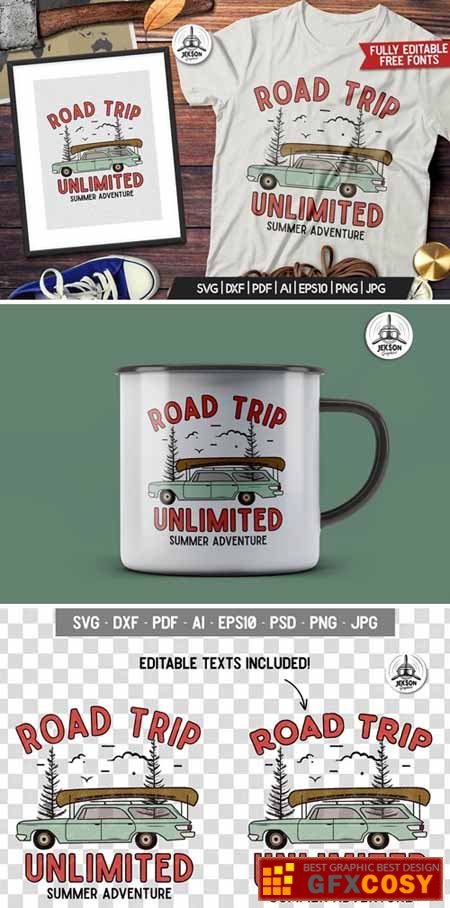 Road Trip Vector Patch 450x908 Road Trip Vector Patch