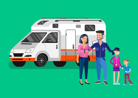 Character Happy Family Go On Road Trip Vector Detailed Mobile 450x319 Character Happy Family Go On Road Trip Vector Detailed Mobile