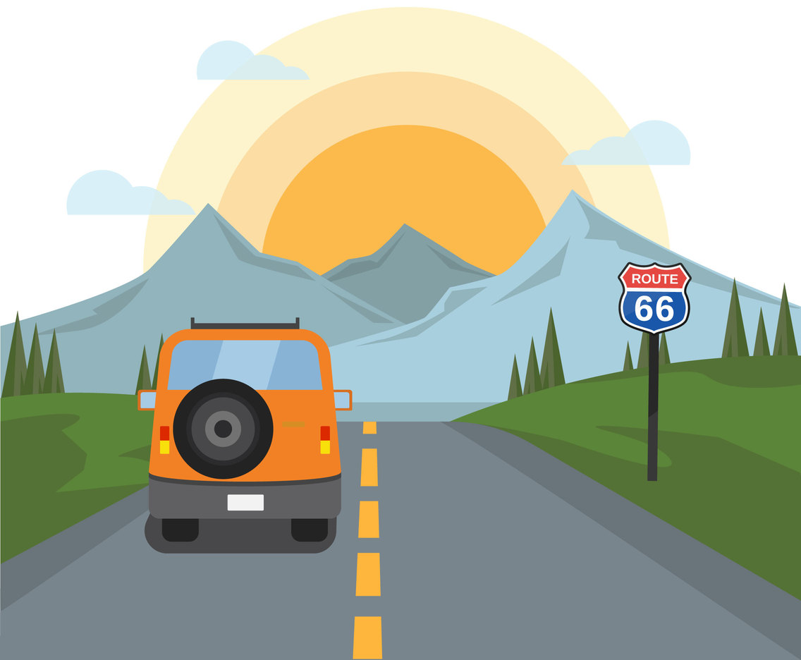 1136x936 Road To The Mountain Vector Vector Art Graphics