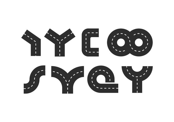 700x490 Road Elements Vector Pack