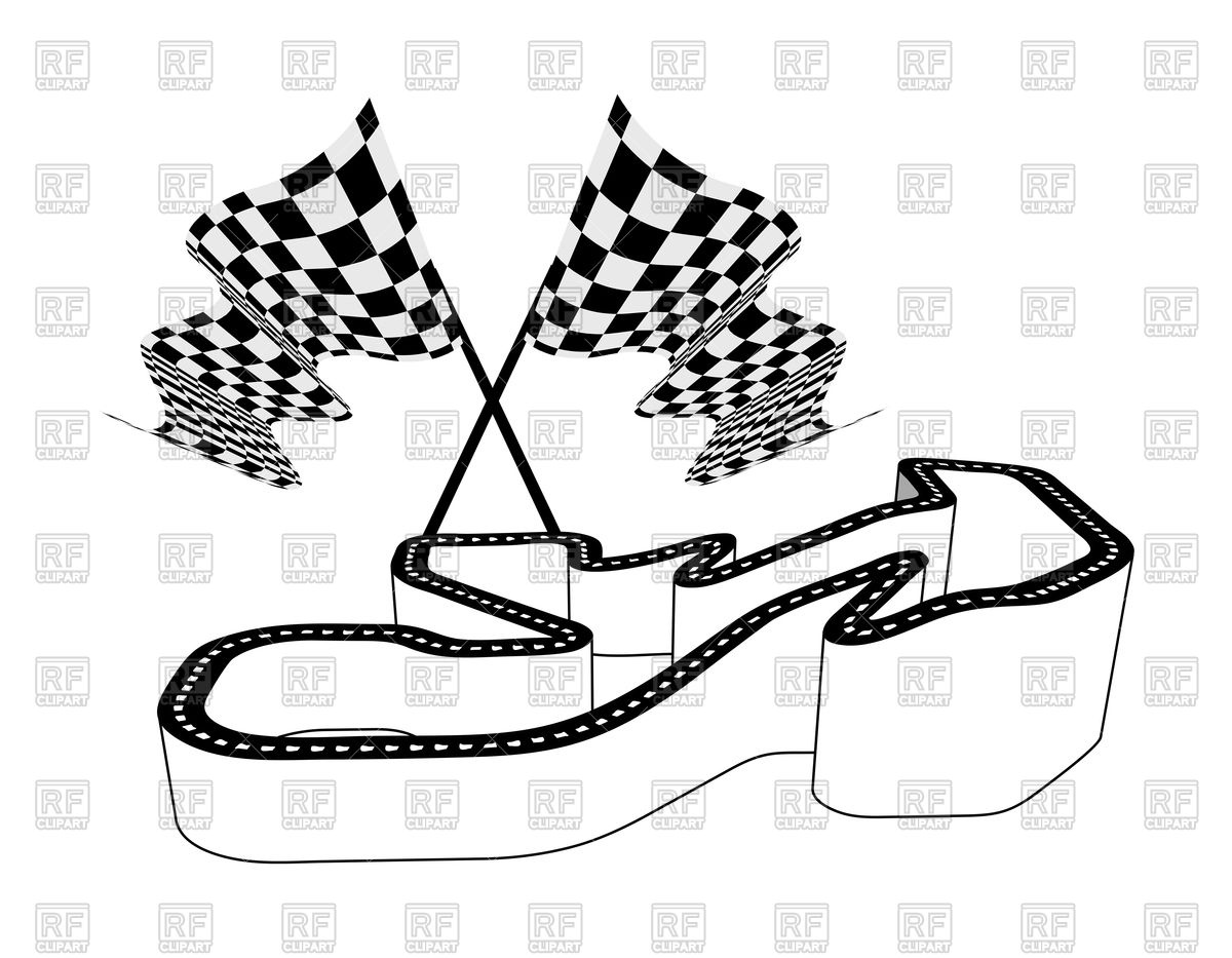 1200x933 Driving Racing Circuit With Relief Showing Height Of Road Vector