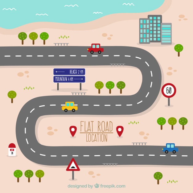 626x626 Road Map Vectors, Photos And Free Download