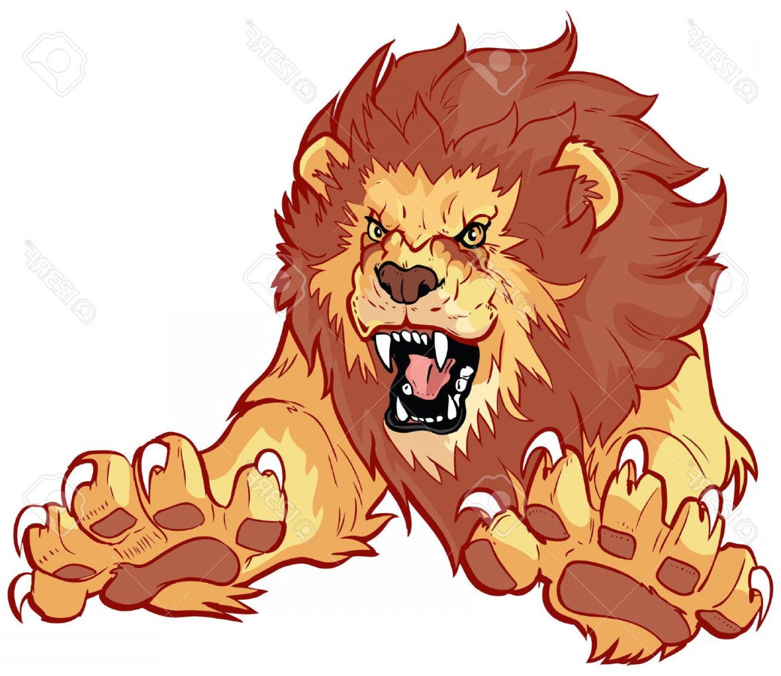 Roaring Lion Vector at Vectorified.com | Collection of Roaring Lion ...