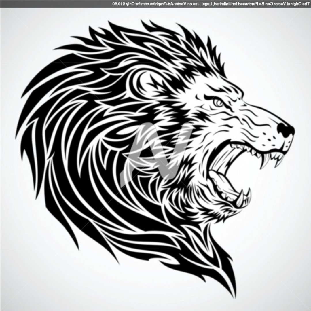 Roaring Lion Vector at Vectorified.com | Collection of Roaring Lion ...