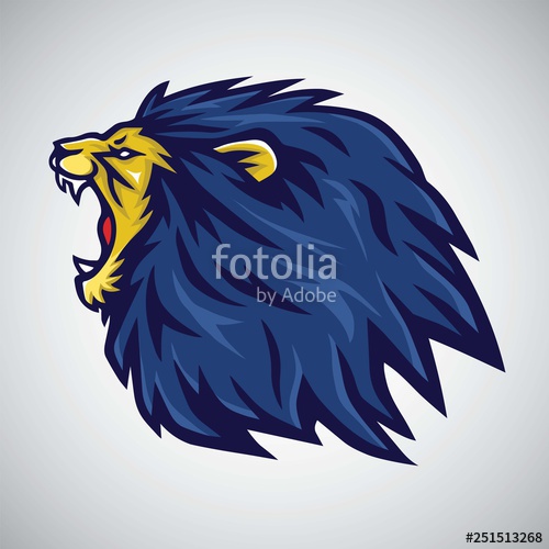Roaring Lion Logo Vector Stock Image And Royalty Free Vector 500x500 Roaring Lion Logo Vector Stock Image And Royalty Free Vector