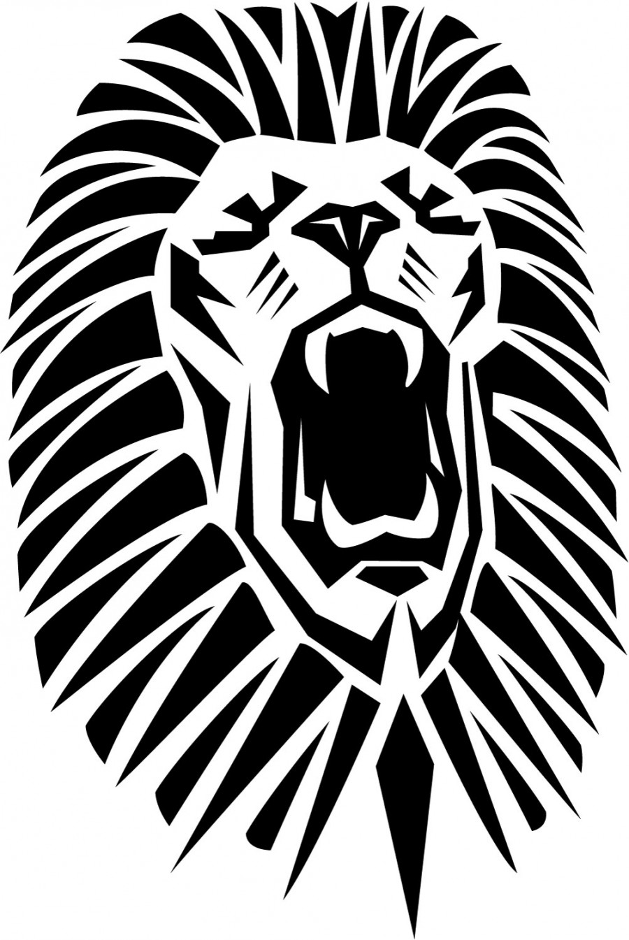 Roaring Lion Vector Custom Tattoo Design 900x1345 Roaring Lion Vector Custom Tattoo Design
