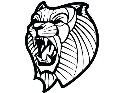 Roaring Lion Vector Image 400x300 Roaring Lion Vector Image
