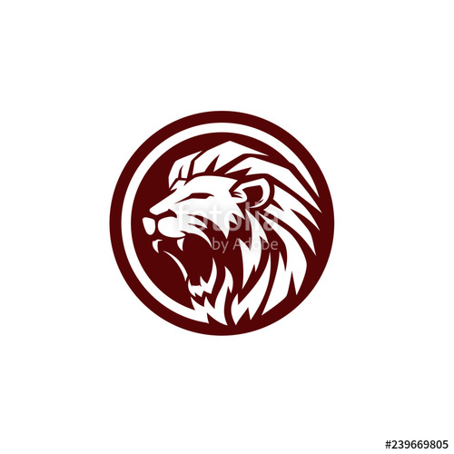 Roaring Lion Logo Template Design Stock Image And Royalty Free 500x500 Roaring Lion Logo Template Design Stock Image And Royalty Free
