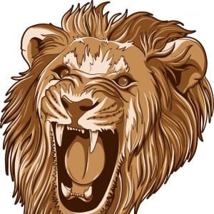 Head Of Aggressive Fiery Lion Vector Clipart Soidergi 300x300 Head Of Aggressive Fiery Lion Vector Clipart Soidergi