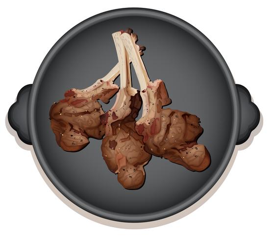 557x490 A Vector Of Roasted Pork Chop