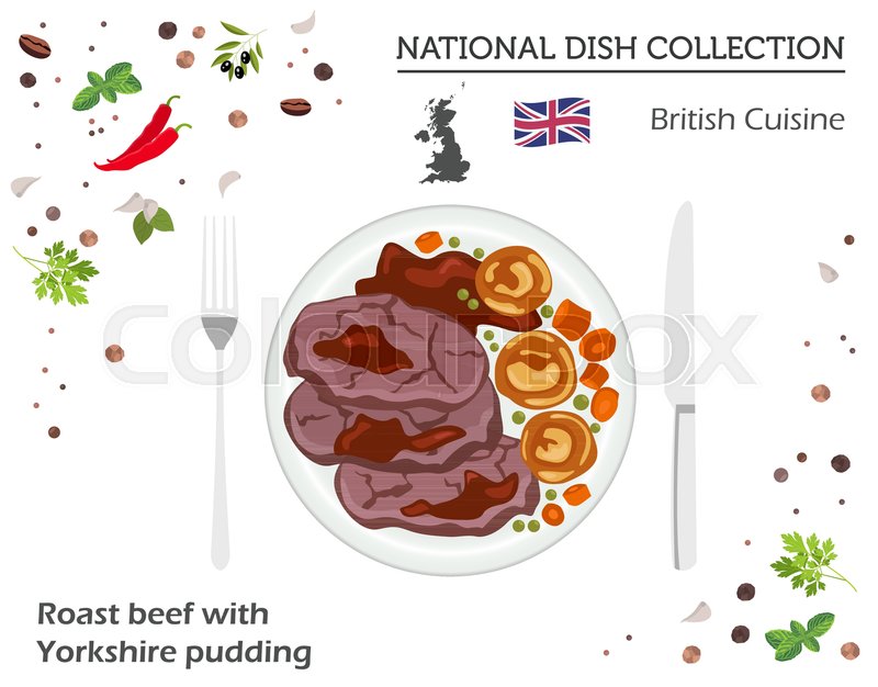800x626 British Cuisine European National Stock Vector Colourbox