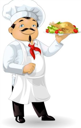 341x539 Cook And Roast Chicken Vector Free Download