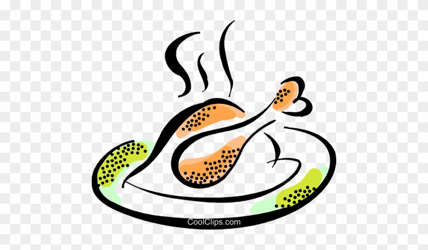 840x491 Roasted Chicken Royalty Free Vector Clip Art Illustration