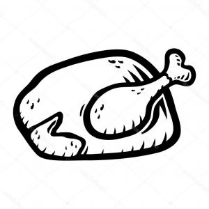 300x300 Roast Chicken Poultry Cooked Chicken Or Turkey Vector Lamaison