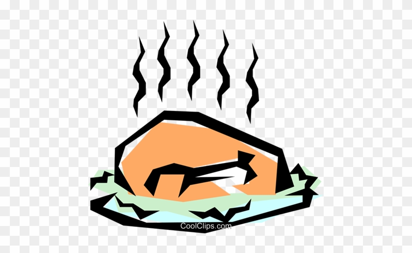 840x515 Roast Turkey Royalty Free Vector Clip Art Illustration