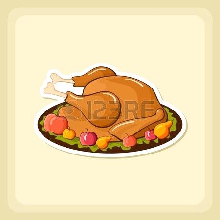 450x450 Roast Turkey Clipart