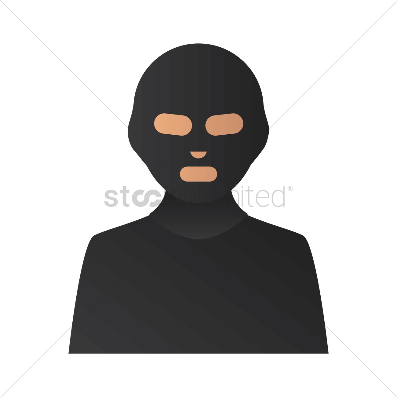 Robber Vector Image 1300x1300 Robber Vector Image