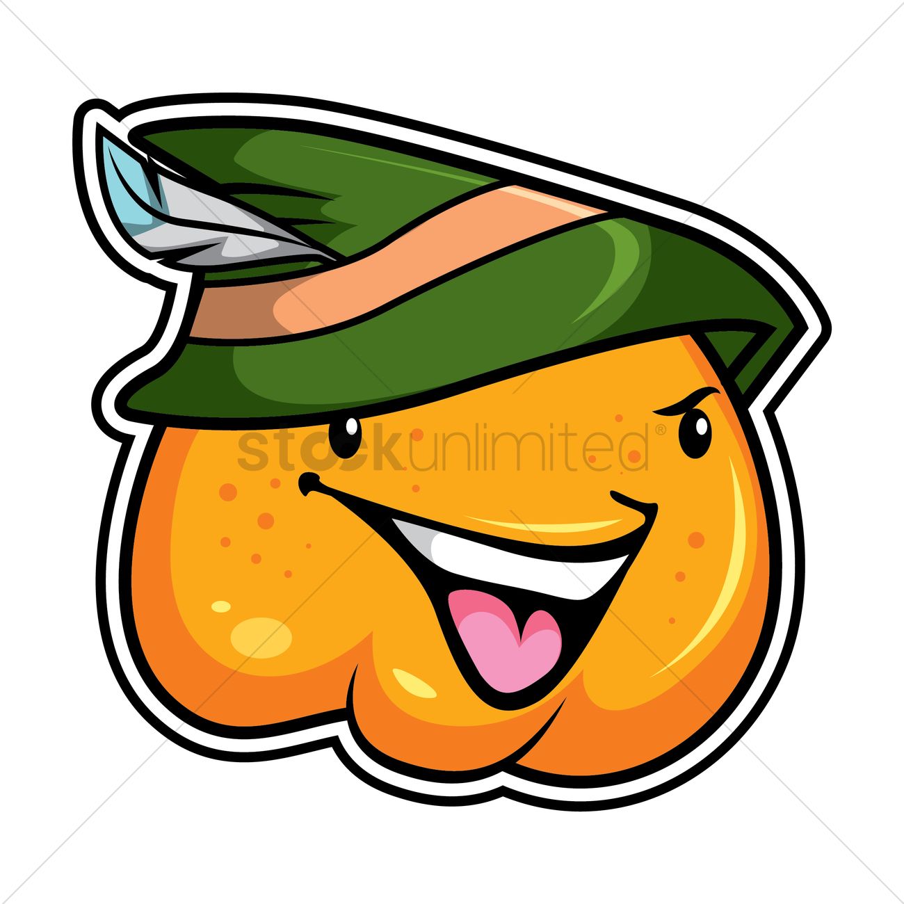 Pumpkin As Robin Hood Vector Image 1300x1300 Pumpkin As Robin Hood Vector Image