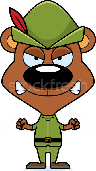 Cartoon Angry Robin Hood Bear Vector Illustration Cory Thoman 337x600 Cartoon Angry Robin Hood Bear Vector Illustration Cory Thoman