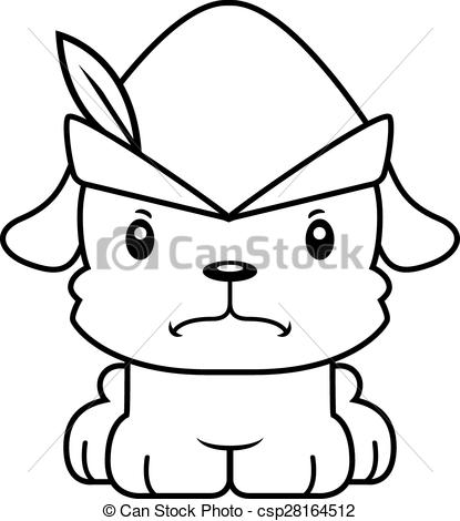 Cartoon Angry Robin Hood Puppy A Cartoon Robin Hood Puppy 415x470 Cartoon Angry Robin Hood Puppy A Cartoon Robin Hood Puppy