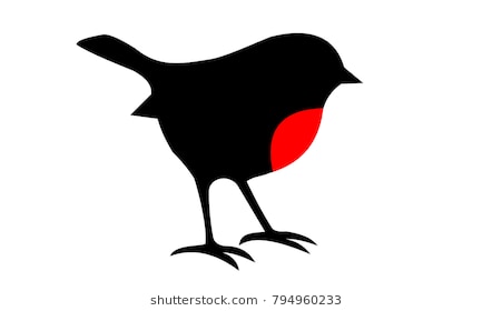 442x280 Robin Bird Silhouette