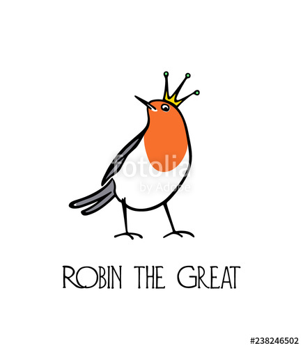 435x500 Hand Drawn Robin Stock Image And Royalty Free Vector