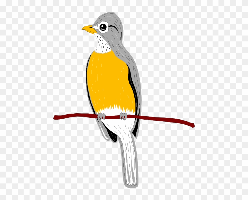 840x676 Perched Robin Clip Art At Clkercom Vector