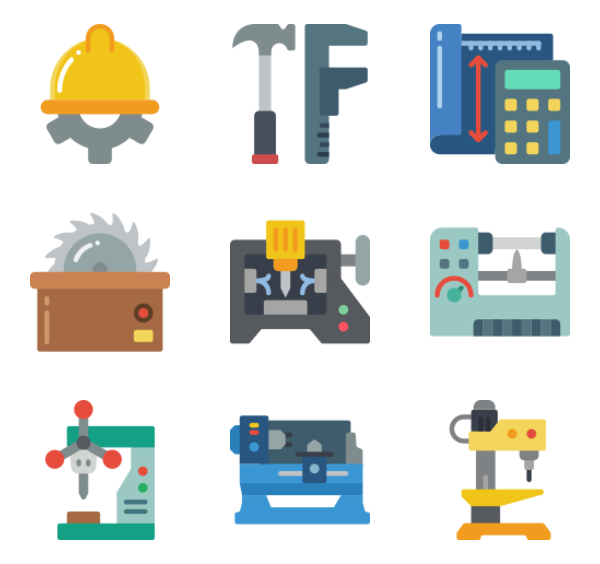 600x564 Robot Arm Icons