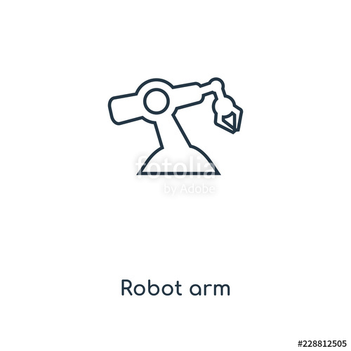 500x500 Robotic Arm Icon Vector Stock Image And Royalty Free Vector