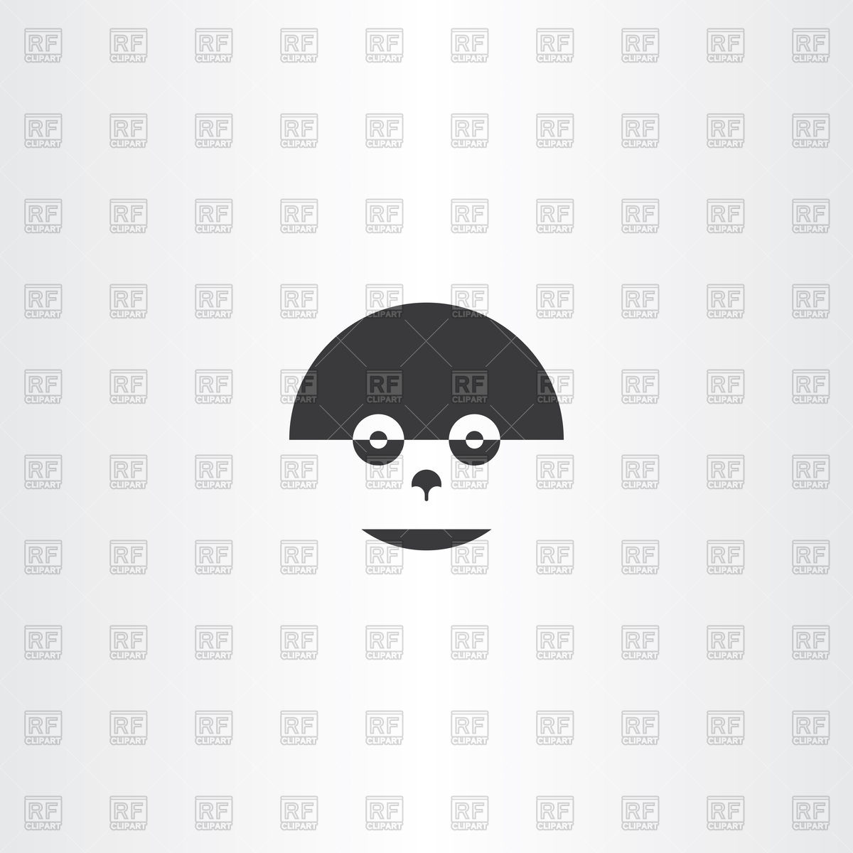 1200x1200 Humanoid Robot Face Icon Vector Image Of Icons And Emblems