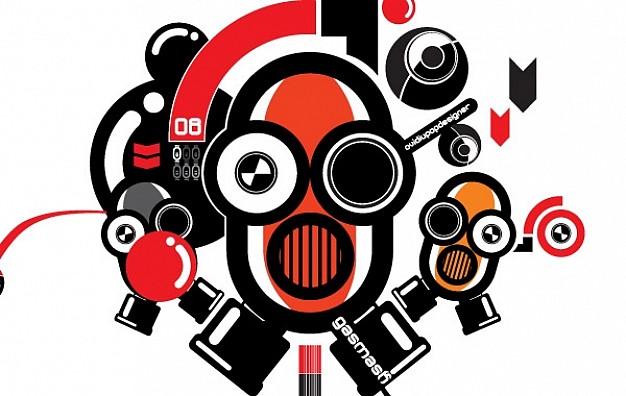 626x396 Robot Faces Vector Vector Free Download
