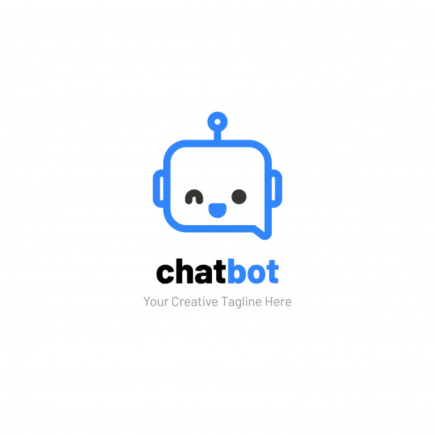 626x626 Chat Logo With Robot Face Vector Premium Download