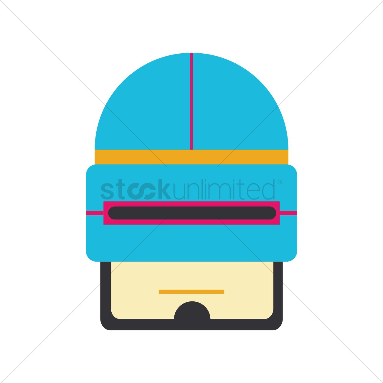 Robot Head Vector Image 1300x1300 Robot Head Vector Image