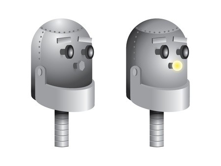 Robot Head Vector Royalty Free Vector Graphics 450x338 Robot Head Vector Royalty Free Vector Graphics