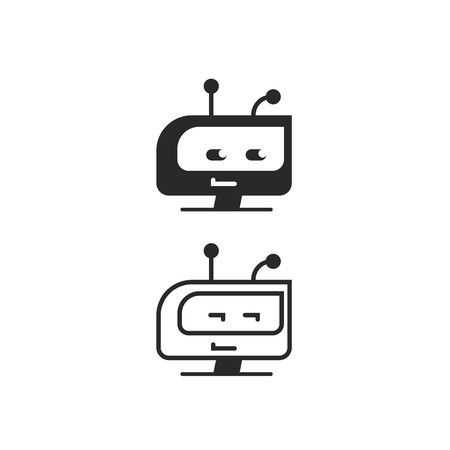 Robot Head Vector Icon, Chatbot Idea Or Bot Isolated, Black 450x450 Robot Head Vector Icon, Chatbot Idea Or Bot Isolated, Black