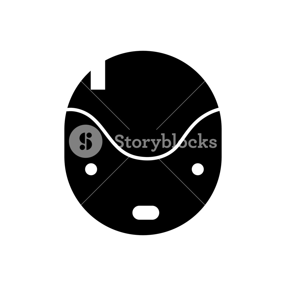 Contour Technology Robot Head With Eyes And Mouth Vector 1000x1000 Contour Technology Robot Head With Eyes And Mouth Vector