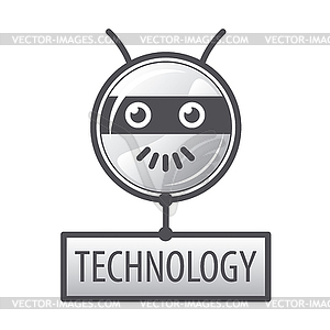 Logo Round Robot Head 300x300 Logo Round Robot Head