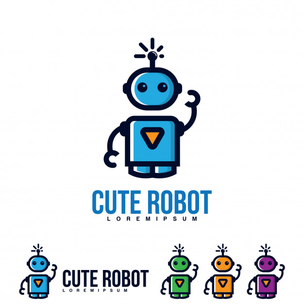 626x626 Cute Robot Icon Vector Vector Premium Download
