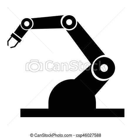 450x470 Industry Robot Icons Vector